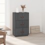 Aparador de madera maciza de pino gris 67x40x108,5 cm de vidaXL, Aparadores - Ref: Foro24-820174, Precio: 152,68 €, Descuento: %