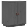 Aparador de madera maciza de pino gris 65,5x40x75 cm de vidaXL, Aparadores - Ref: Foro24-820119, Precio: 107,62 €, Descuento: %