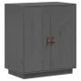 Aparador de madera maciza de pino gris 65,5x40x75 cm de vidaXL, Aparadores - Ref: Foro24-820119, Precio: 106,32 €, Descuento: %