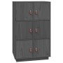Aparador de madera maciza de pino gris 67x40x108,5 cm de vidaXL, Aparadores - Ref: Foro24-820174, Precio: 152,68 €, Descuento: %