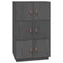 Aparador de madera maciza de pino gris 67x40x108,5 cm de vidaXL, Aparadores - Ref: Foro24-820174, Precio: 150,71 €, Descuento: %