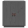 Aparador de madera maciza de pino gris 65,5x40x75 cm de vidaXL, Aparadores - Ref: Foro24-820119, Precio: 107,62 €, Descuento: %