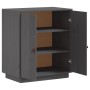 Aparador de madera maciza de pino gris 65,5x40x75 cm de vidaXL, Aparadores - Ref: Foro24-820119, Precio: 107,62 €, Descuento: %