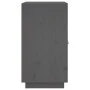 Aparador de madera maciza de pino gris 65,5x40x75 cm de vidaXL, Aparadores - Ref: Foro24-820119, Precio: 106,32 €, Descuento: %