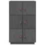 Aparador de madera maciza de pino gris 67x40x108,5 cm de vidaXL, Aparadores - Ref: Foro24-820174, Precio: 150,71 €, Descuento: %