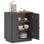 Aparador de madera maciza de pino gris 65,5x40x75 cm de vidaXL, Aparadores - Ref: Foro24-820119, Precio: 107,62 €, Descuento: %