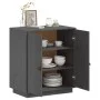 Aparador de madera maciza de pino gris 65,5x40x75 cm de vidaXL, Aparadores - Ref: Foro24-820119, Precio: 106,32 €, Descuento: %