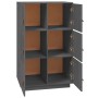 Aparador de madera maciza de pino gris 67x40x108,5 cm de vidaXL, Aparadores - Ref: Foro24-820174, Precio: 152,68 €, Descuento: %