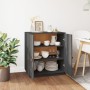 Aparador de madera maciza de pino gris 65,5x40x75 cm de vidaXL, Aparadores - Ref: Foro24-820119, Precio: 107,62 €, Descuento: %