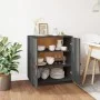 Aparador de madera maciza de pino gris 65,5x40x75 cm de vidaXL, Aparadores - Ref: Foro24-820119, Precio: 106,32 €, Descuento: %