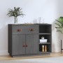 Aparador de madera maciza de pino gris 98,5x40x75 cm de vidaXL, Aparadores - Ref: Foro24-820139, Precio: 184,14 €, Descuento: %