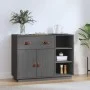 Aparador de madera maciza de pino gris 98,5x40x75 cm de vidaXL, Aparadores - Ref: Foro24-820139, Precio: 181,17 €, Descuento: %