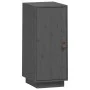 Aparador de madera maciza de pino gris 34x40x75 cm de vidaXL, Aparadores - Ref: Foro24-820114, Precio: 72,64 €, Descuento: %