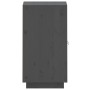 Aparador de madera maciza de pino gris 34x40x75 cm de vidaXL, Aparadores - Ref: Foro24-820114, Precio: 73,56 €, Descuento: %