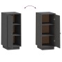 Aparador de madera maciza de pino gris 34x40x75 cm de vidaXL, Aparadores - Ref: Foro24-820114, Precio: 73,56 €, Descuento: %