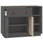 Aparador de madera maciza de pino gris 98,5x40x75 cm de vidaXL, Aparadores - Ref: Foro24-820139, Precio: 181,17 €, Descuento: %