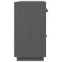 Aparador de madera maciza de pino gris 98,5x40x75 cm de vidaXL, Aparadores - Ref: Foro24-820139, Precio: 181,17 €, Descuento: %