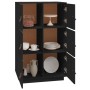 Aparador de madera maciza de pino negro 67x40x108,5 cm de vidaXL, Aparadores - Ref: Foro24-820176, Precio: 152,94 €, Descuent...