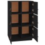Aparador de madera maciza de pino negro 67x40x108,5 cm de vidaXL, Aparadores - Ref: Foro24-820176, Precio: 152,94 €, Descuent...