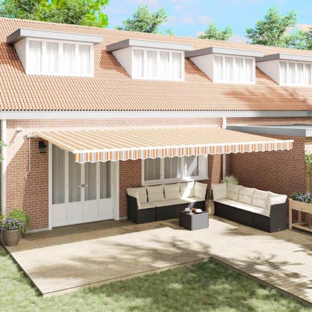 Toldo Retráctil Multicolor 600 x 300 cm Poliéster y metal en Toldos | Comprar online en Foru.es