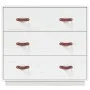 Solid white pine wood sideboard 80x40x75 cm by vidaXL, Sideboards - Ref: Foro24-820108, Price: 110,51 €, Discount: %