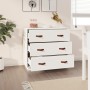 Aparador madera maciza de pino blanco 80x40x75 cm de vidaXL, Aparadores - Ref: Foro24-820108, Precio: 111,68 €, Descuento: %