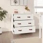 Solid white pine wood sideboard 80x40x75 cm by vidaXL, Sideboards - Ref: Foro24-820108, Price: 110,51 €, Discount: %
