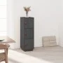 Aparador alto de madera maciza de pino gris 34x40x108,5 cm de vidaXL, Aparadores - Ref: Foro24-820169, Precio: 96,35 €, Descu...