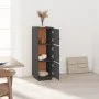 Aparador alto de madera maciza de pino gris 34x40x108,5 cm de vidaXL, Aparadores - Ref: Foro24-820169, Precio: 96,35 €, Descu...