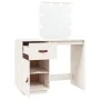 Mesa tocador con LED madera maciza pino blanco 95x50x133,5 cm by vidaXL, Bedroom Dressers - Ref: Foro24-820093, Price: 183,41...