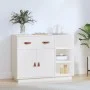 Aparador de madera maciza de pino blanco 98,5x40x75 cm de vidaXL, Aparadores - Ref: Foro24-820138, Precio: 121,44 €, Descuent...