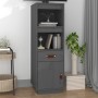 Aparador alto de madera maciza de pino gris 34x40x108,5 cm de vidaXL, Aparadores - Ref: Foro24-820154, Precio: 96,35 €, Descu...
