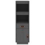 Aparador alto de madera maciza de pino gris 34x40x108,5 cm de vidaXL, Aparadores - Ref: Foro24-820154, Precio: 96,35 €, Descu...