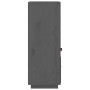 Aparador alto de madera maciza de pino gris 34x40x108,5 cm de vidaXL, Aparadores - Ref: Foro24-820154, Precio: 96,35 €, Descu...