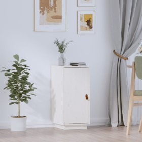 Aparador de madera maciza de pino blanco 34x40x75 cm de vidaXL, Aparadores - Ref: Foro24-820113, Precio: 76,04 €, Descuento: %
