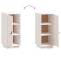 Aparador de madera maciza de pino blanco 34x40x75 cm de vidaXL, Aparadores - Ref: Foro24-820113, Precio: 76,04 €, Descuento: %