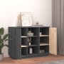 Aparador de madera maciza de pino gris 100x40x75 cm de vidaXL, Aparadores - Ref: Foro24-820134, Precio: 158,01 €, Descuento: %