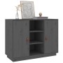 Aparador de madera maciza de pino gris 100x40x75 cm de vidaXL, Aparadores - Ref: Foro24-820134, Precio: 158,01 €, Descuento: %