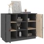 Aparador de madera maciza de pino gris 100x40x75 cm de vidaXL, Aparadores - Ref: Foro24-820134, Precio: 158,01 €, Descuento: %