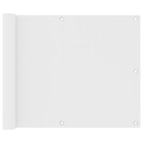 Toldo para balcón tela oxford blanco 75x400 cm en Sombrillas | Comprar online en Foru.es