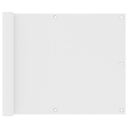 Toldo para balcón tela oxford blanco 75x400 cm en Sombrillas | Comprar online en Foru.es