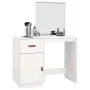 Mesa tocador de madera maciza de pino blanca 95x50x134 cm de vidaXL, Tocadores para dormitorios - Ref: Foro24-820088, Precio:...