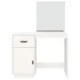 Mesa tocador de madera maciza de pino blanca 95x50x134 cm de vidaXL, Tocadores para dormitorios - Ref: Foro24-820088, Precio:...