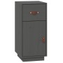Aparador de madera maciza de pino gris 34x40x75 cm de vidaXL, Aparadores - Ref: Foro24-820124, Precio: 68,09 €, Descuento: %