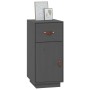 Aparador de madera maciza de pino gris 34x40x75 cm de vidaXL, Aparadores - Ref: Foro24-820124, Precio: 68,09 €, Descuento: %