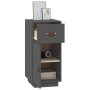 Aparador de madera maciza de pino gris 34x40x75 cm de vidaXL, Aparadores - Ref: Foro24-820124, Precio: 68,09 €, Descuento: %