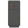 Aparador de madera maciza de pino gris 34x40x75 cm de vidaXL, Aparadores - Ref: Foro24-820124, Precio: 68,09 €, Descuento: %