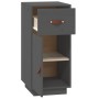 Aparador de madera maciza de pino gris 34x40x75 cm de vidaXL, Aparadores - Ref: Foro24-820124, Precio: 68,09 €, Descuento: %