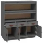 Aparador alto madera maciza de pino gris 100x40x108,5 cm de vidaXL, Aparadores - Ref: Foro24-820164, Precio: 191,48 €, Descue...