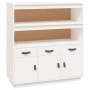 Aparador alto madera maciza de pino blanco 100x40x108,5 cm de vidaXL, Aparadores - Ref: Foro24-820163, Precio: 159,07 €, Desc...